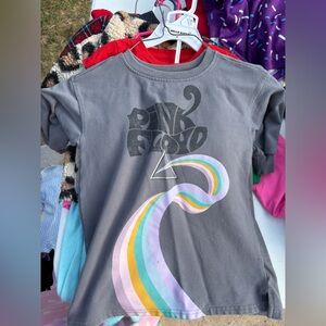 Pink Floyd Gray T-Shirt with Rainbow Design